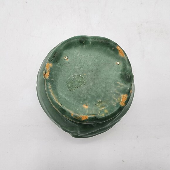 Vintage McCoy Pottery Green Matte Swallows Bird Planter - Picture 7 of 7